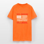 100% American 0% Liberal Republican American Flag