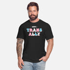 100% Trans Ally Transgender Groovy Vintage Apparel