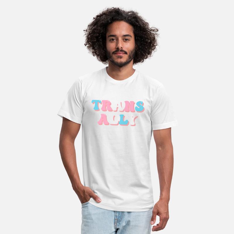 100% Trans Ally Transgender Groovy Vintage Apparel