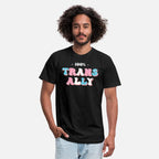 100% Trans Ally Transgender Groovy Vintage Apparel