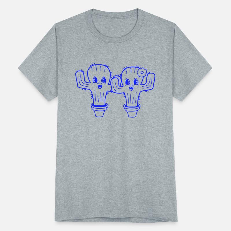 2 Cactus Pair Plants Prickly Cactus Love Couple