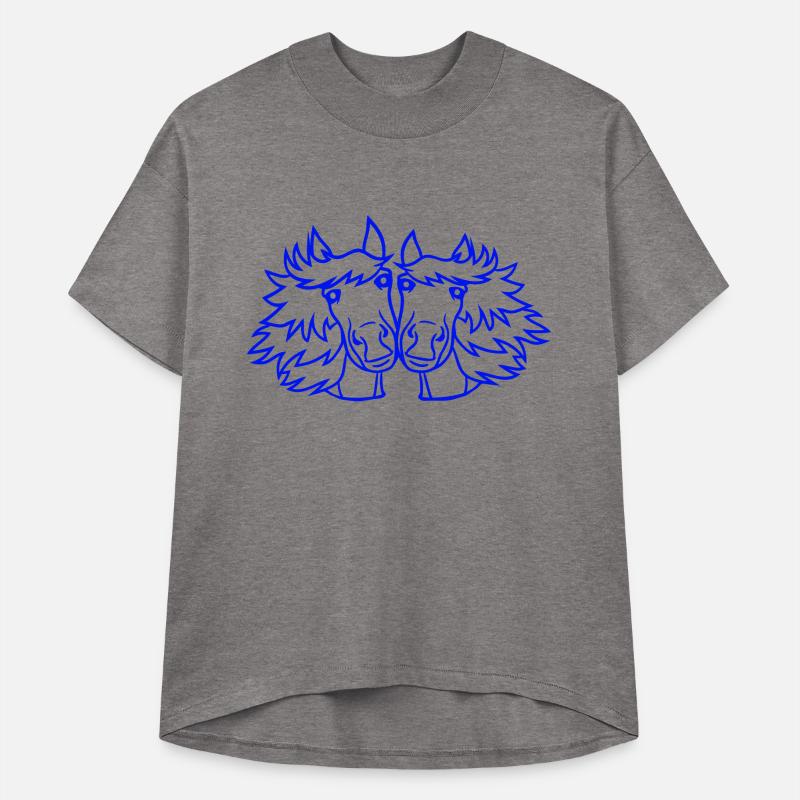 2 horses Team Pony Foal Couple Comic Friends Love