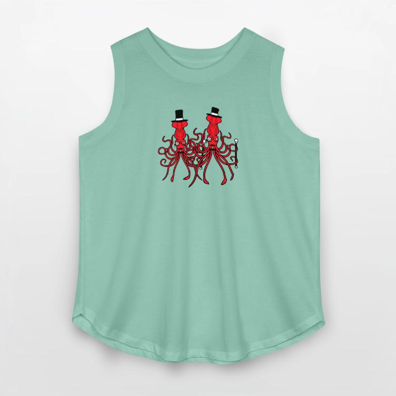 2 octopus sir hat monocle glasses two rich friends