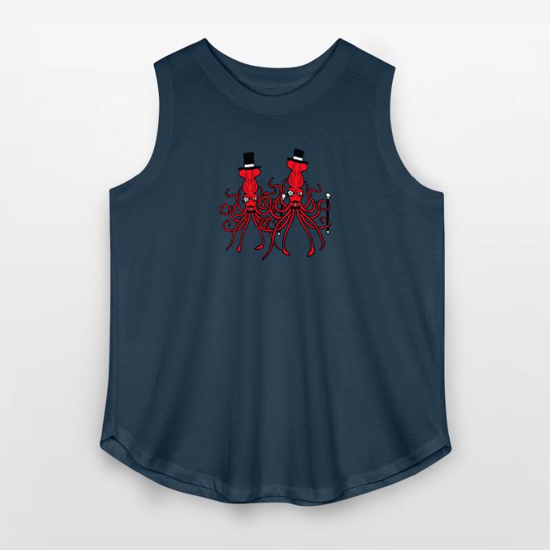 2 octopus sir hat monocle glasses two rich friends