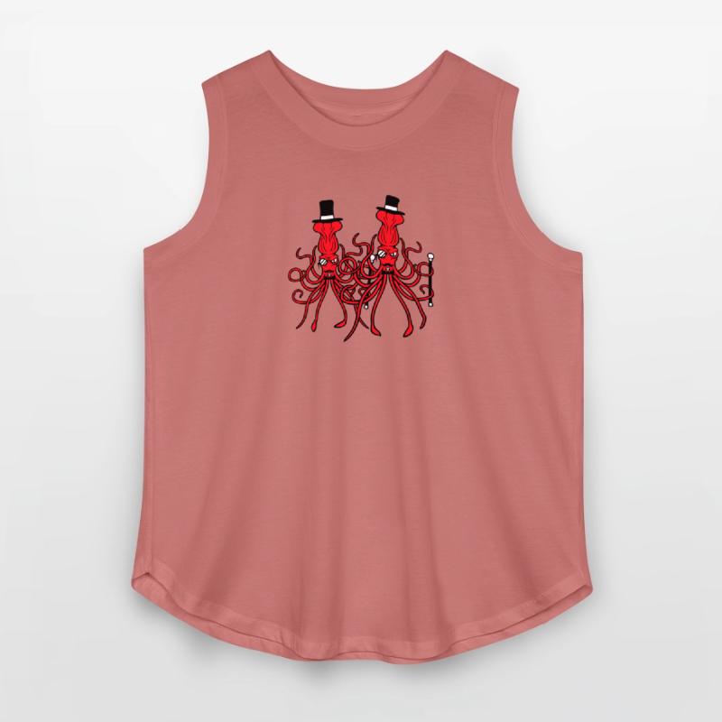 2 octopus sir hat monocle glasses two rich friends