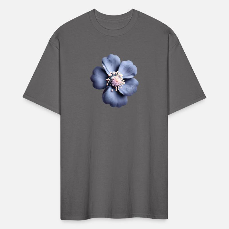 3 D Floral Pattern in Blue