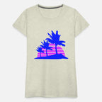 3 Palm Trees Island Tree Stripe Sun Sunset Evening