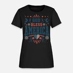 4th of July God Bless America Christian Cross