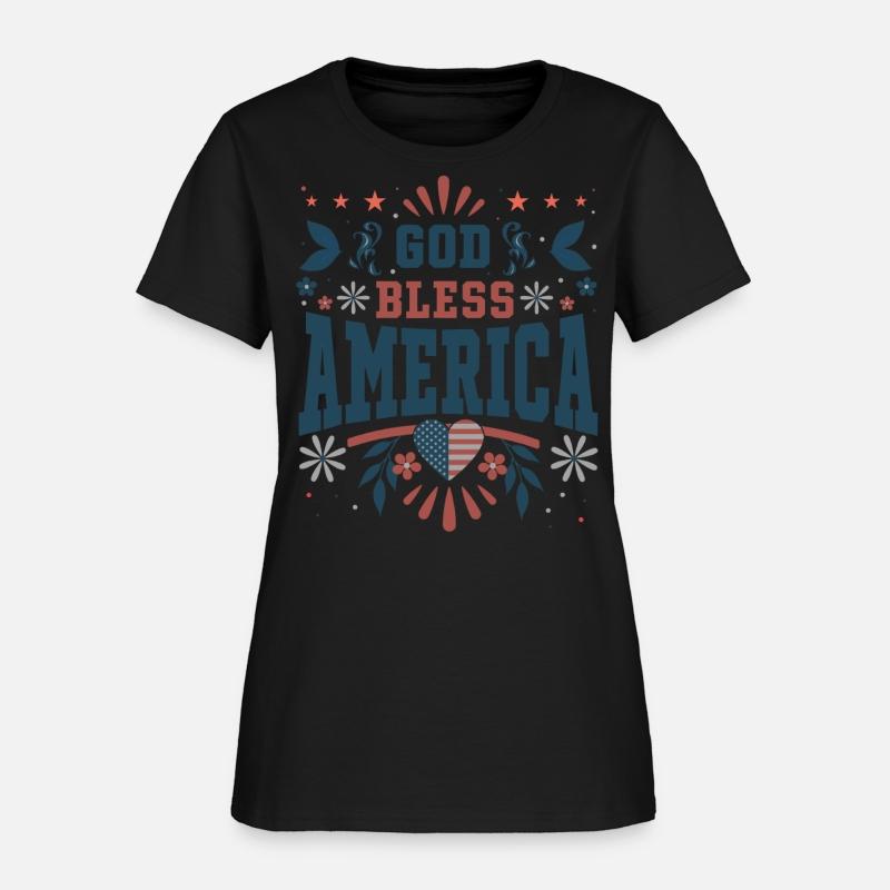 4th of July God Bless America Christian Cross