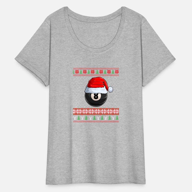 8 Ball Billiard Santa Ball Santa Pajamas