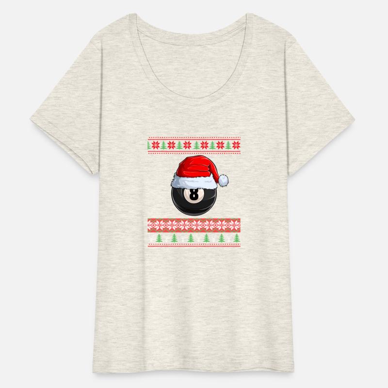 8 Ball Billiard Santa Ball Santa Pajamas