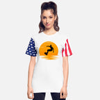 A guy surfing in sunset