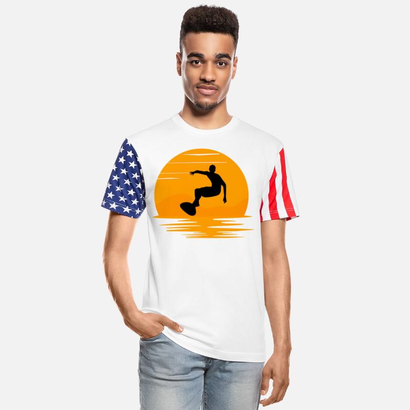 A guy surfing in sunset