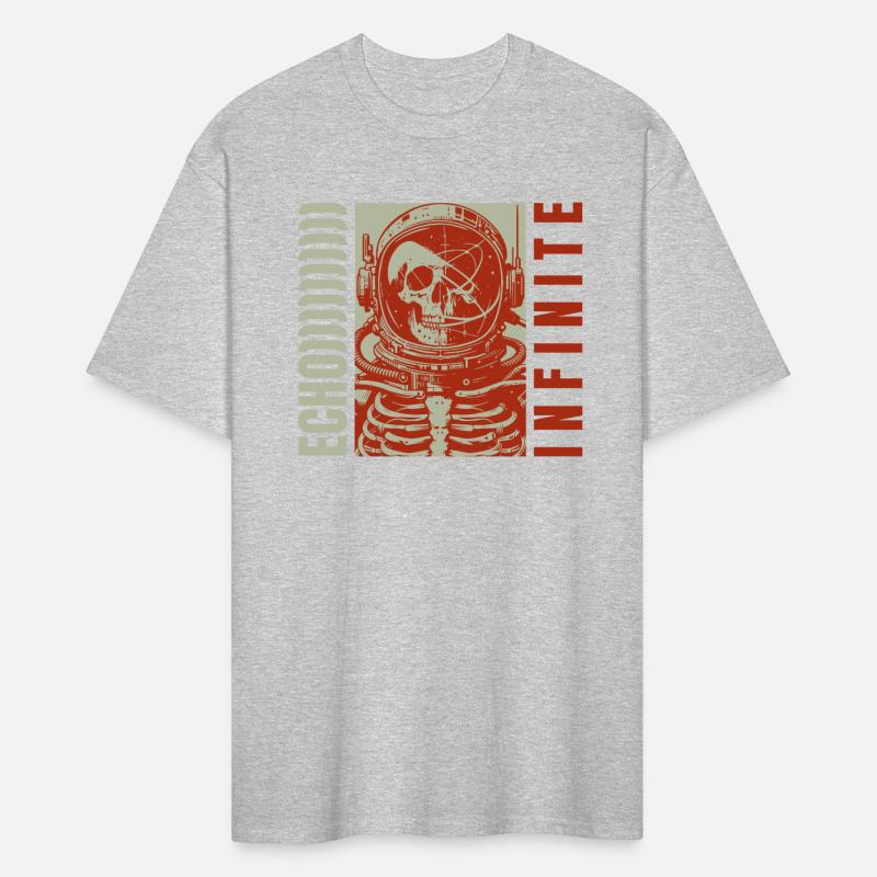 A skeleton astronaut design T-Shirt