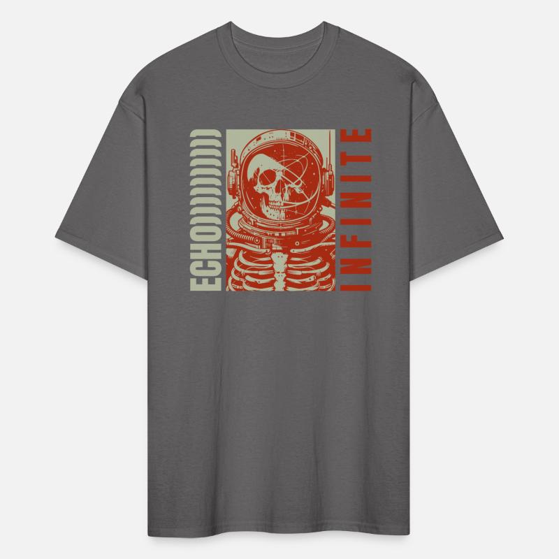 A skeleton astronaut design T-Shirt