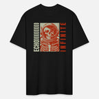 A skeleton astronaut design T-Shirt