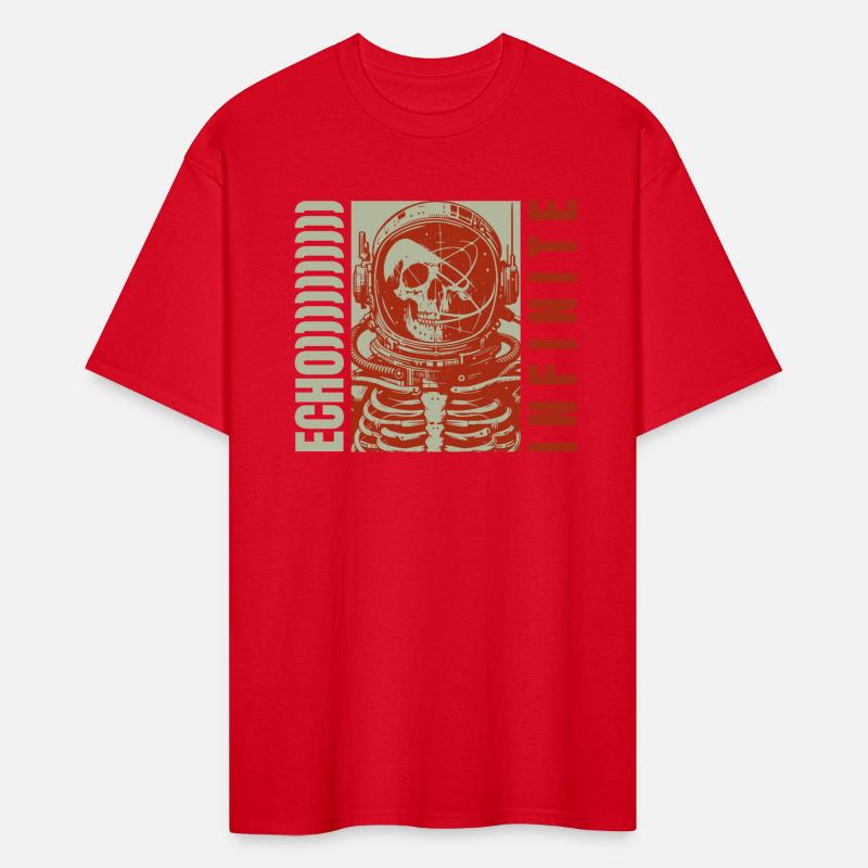 A skeleton astronaut design T-Shirt