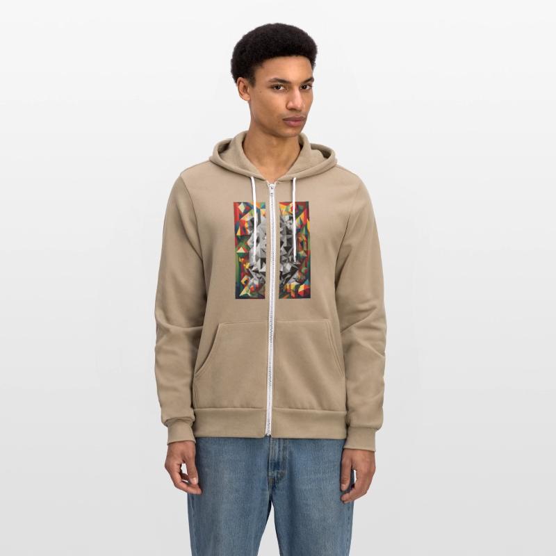 Abstract figures with color effects. Option 1