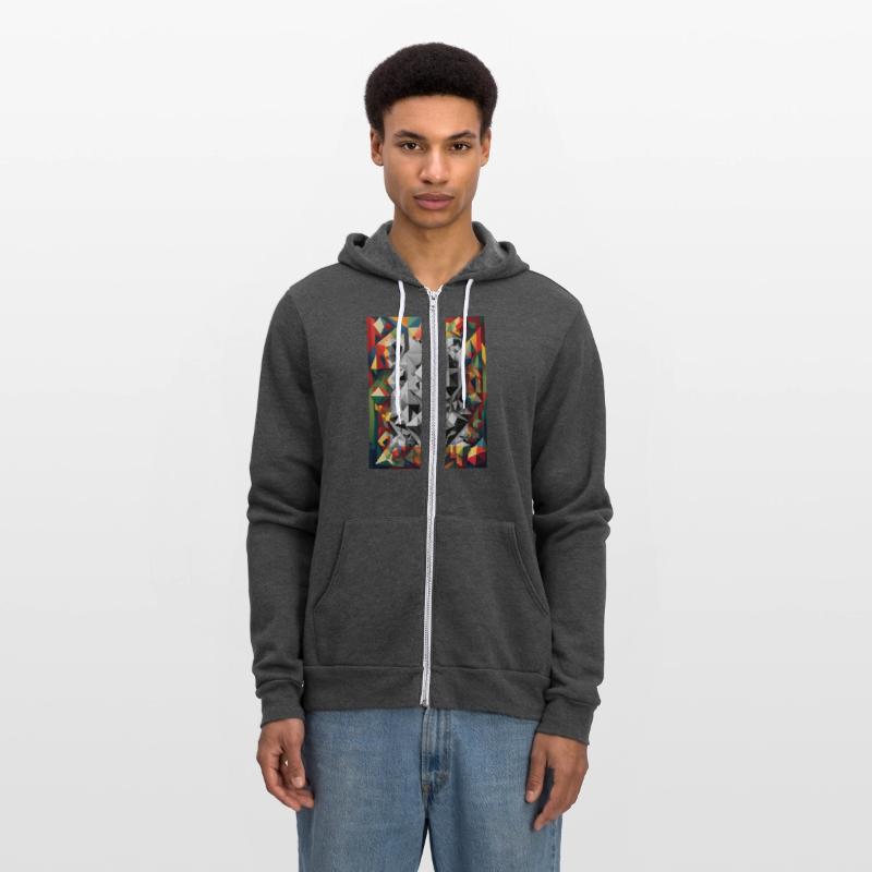 Abstract figures with color effects. Option 1