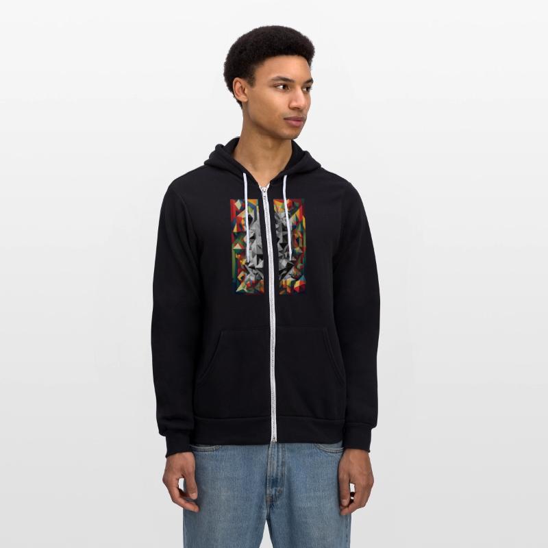 Abstract figures with color effects. Option 1