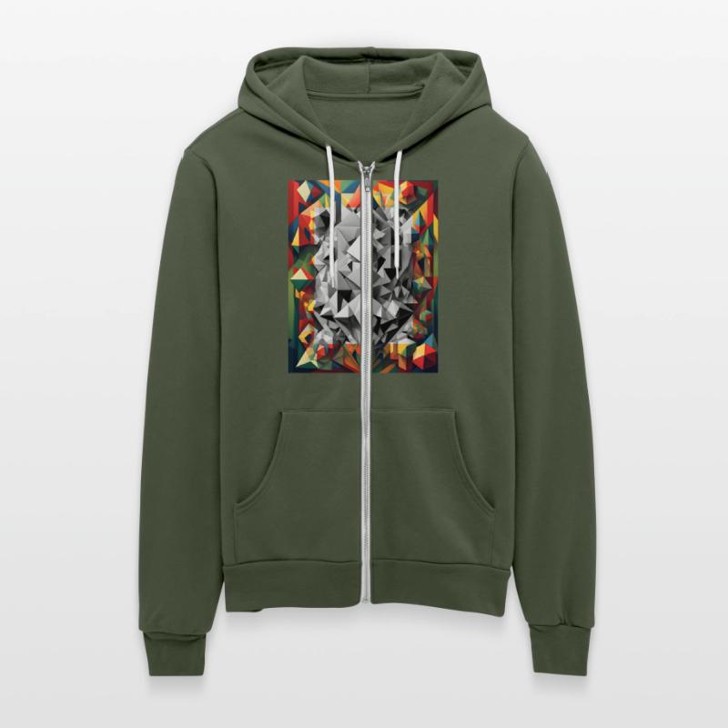 Abstract figures with color effects. Option 1