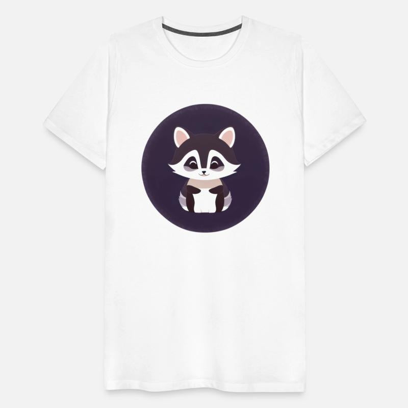 Adorable Cartoon Raccoon Illustration