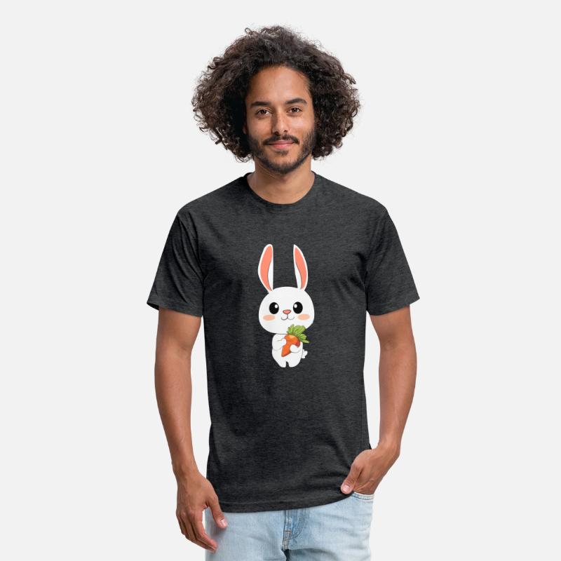 Adorable Cute Bunny, Rabbit, Hare, with a carrot