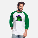 Aesthetic Halloween Green and Violet Skull