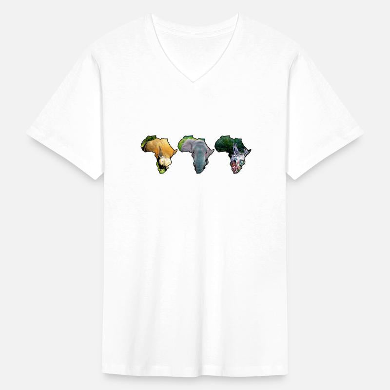 Africa Wildlife Continent Collage Trio