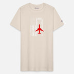 Airport Runway with USA Flag for Patriot Pilot