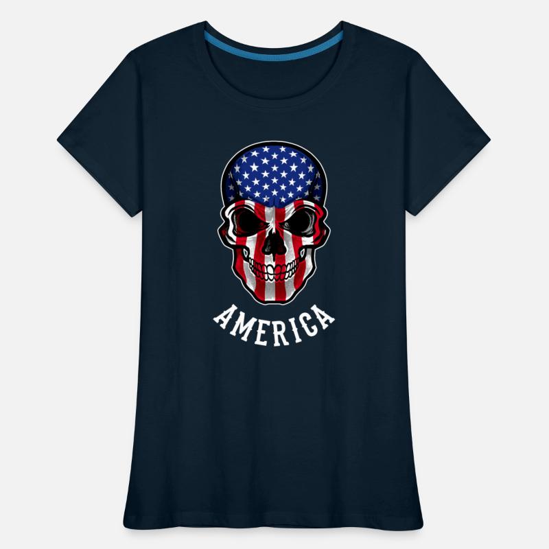 America Flag Skull United States Patriotic USA