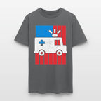 American Flag Ambulance Car Distressed