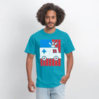 American Flag Ambulance Car Distressed