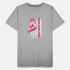 American Flag Back Pink Breast Cancer Awareness