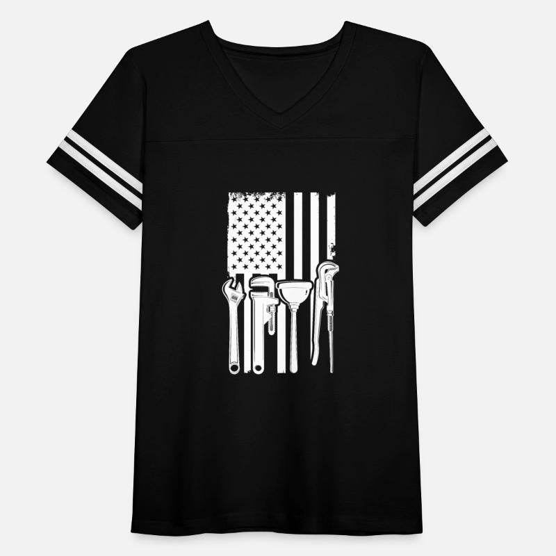 American Flag Plumbing Plumber Tools Craft Gift