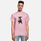 Ancient Warrior In Combat Pose Surrounded By Birds