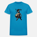 Ancient Warrior In Combat Pose Surrounded By Birds