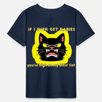 Angry Black Cat Rabies Parody Design