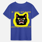 Angry Black Cat Rabies Parody Design