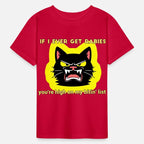 Angry Black Cat Rabies Parody Design