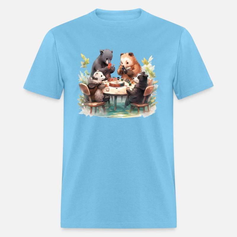 Anime Woodland Creatures Playing Poker