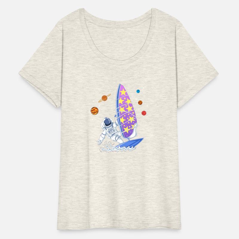 Astronaut Surffing Outer Space Windsurfing