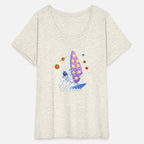 Astronaut Surffing Outer Space Windsurfing