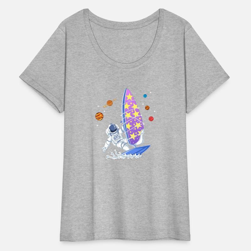 Astronaut Surffing Outer Space Windsurfing