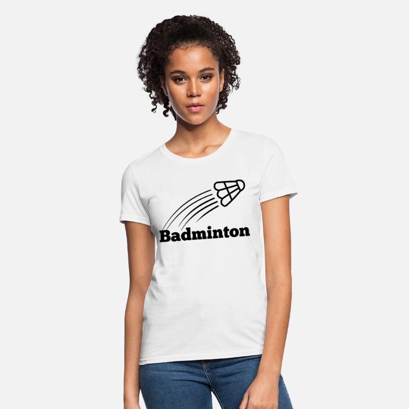 Badminton text with shuttlecock flying up