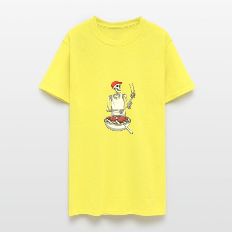 Barbecue Skeleton Smoke Meat Smoke Brisket Men BBQ