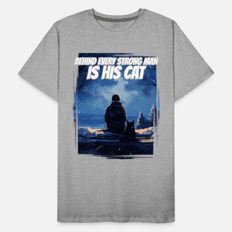 Behind Every Strong Man Silhouette Nature Winter