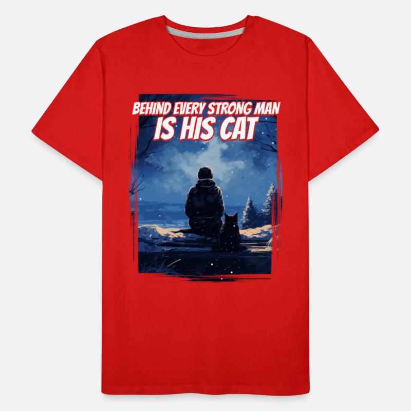 Behind Every Strong Man Silhouette Nature Winter