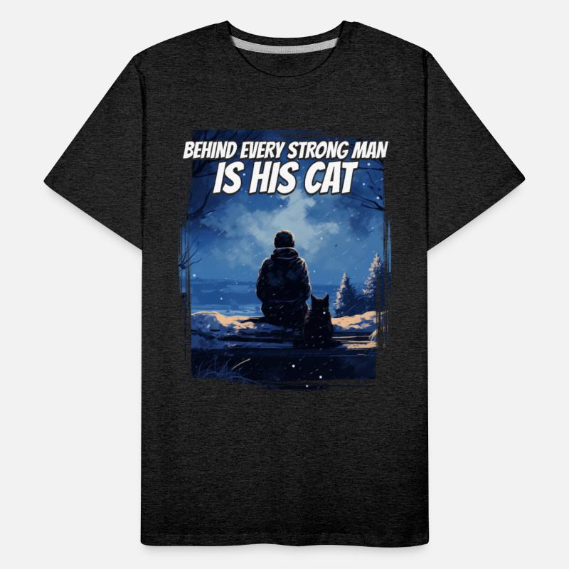 Behind Every Strong Man Silhouette Nature Winter