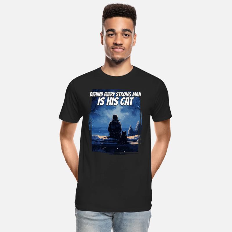 Behind Every Strong Man Silhouette Nature Winter